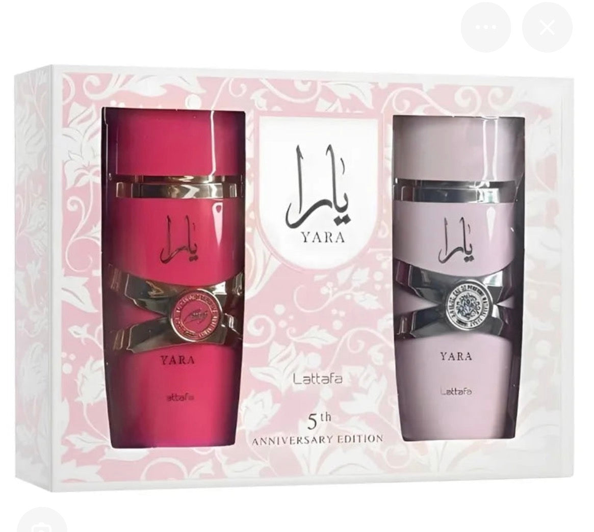 Lattafa Yara Anniversary Edition Gift Set (Yara & Yara Candy) Eau de Parfum 100 ml